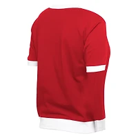 T-shirt col V à strass City Connect 2025 de Chicago White Sox pour femme New Era rouge