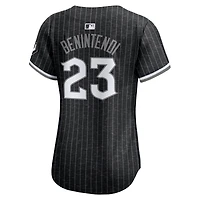 Maillot Nike Andrew Benintendi noir pour femme, édition limitée Chicago White Sox City Connect