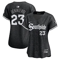 Maillot Nike Andrew Benintendi noir pour femme, édition limitée Chicago White Sox City Connect