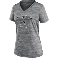 Women's Nike Anthracite Chicago White Sox Authentic Collection Velocity Performance V-Neck T-Shirt