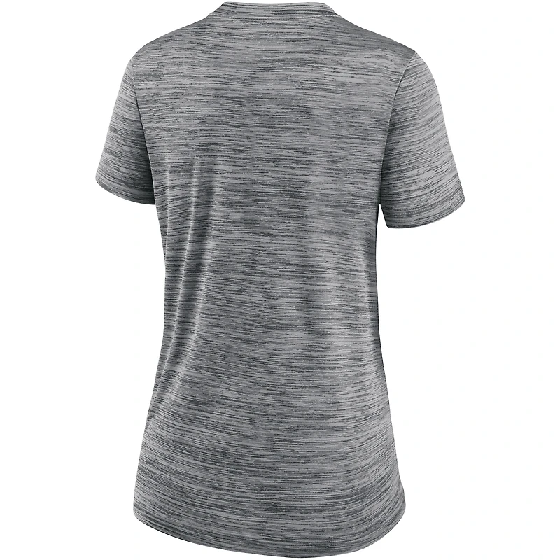 Women's Nike Anthracite Chicago White Sox Authentic Collection Velocity Performance V-Neck T-Shirt