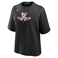 T-shirt Nike noir pour femme avec logo City Connect des Chicago White Sox 2025