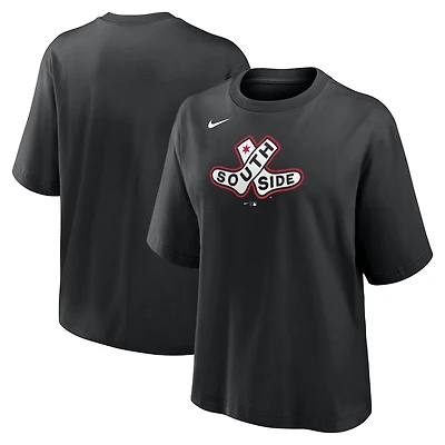 T-shirt Nike noir pour femme avec logo City Connect des Chicago White Sox 2025