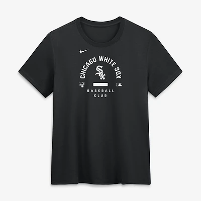 T-shirt Nike noir Chicago White Sox Authentic Collection Early Work Tri-Blend Dri-FIT pour femme