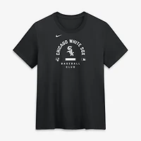 T-shirt Nike noir Chicago White Sox Authentic Collection Early Work Tri-Blend Dri-FIT pour femme