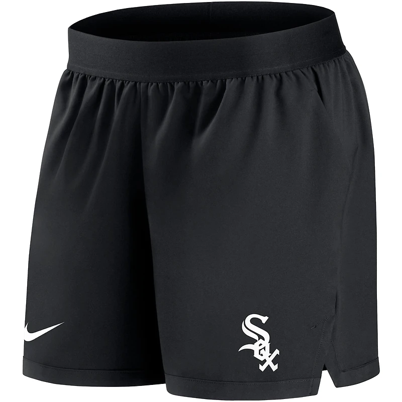 Women's Nike Black Chicago White Sox Authentic Collection Flex Vent Max Performance Shorts