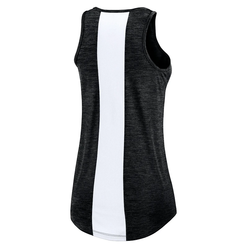 Women's Nike Black Chicago White Sox Dri-FIT Performance Right Mix High Neck Tank Top