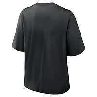 Women's Nike  Black Chicago White Sox Knockout Boxy T-Shirt