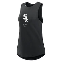 Women's Nike Black Chicago White Sox Legacy Icon High Neck Dri-FIT Tank Top