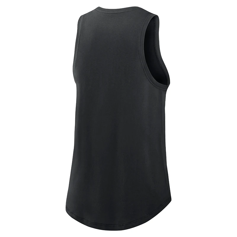 Women's Nike Black Chicago White Sox Legacy Icon High Neck Dri-FIT Tank Top