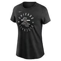 T-shirt Nike pour femme, noir, équipe locale des White Sox de Chicago