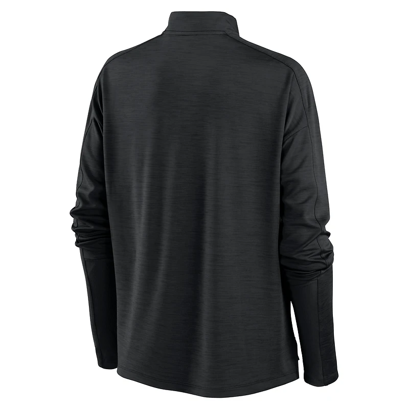Haut à quart de zip Pacer Chicago White Sox pour femme Nike Noir