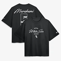 Women's Nike Munetaka Murakami Black Chicago White Sox Premium Essentials Boxy Name & Number T-Shirt
