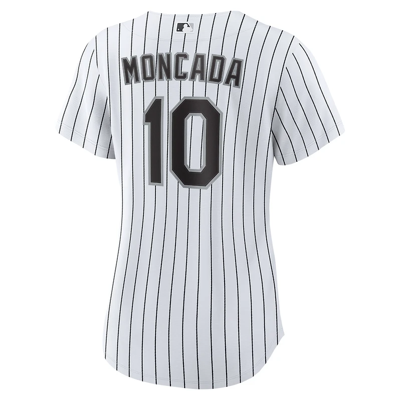 Maillot de joueur réplique domicile Nike Yoán Moncada blanc Chicago White Sox pour femme