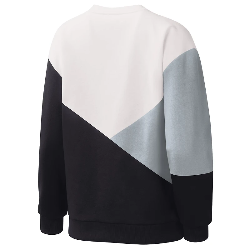 Sweat-shirt à enfiler blanc/noir Chicago White Sox Shutout pour femme