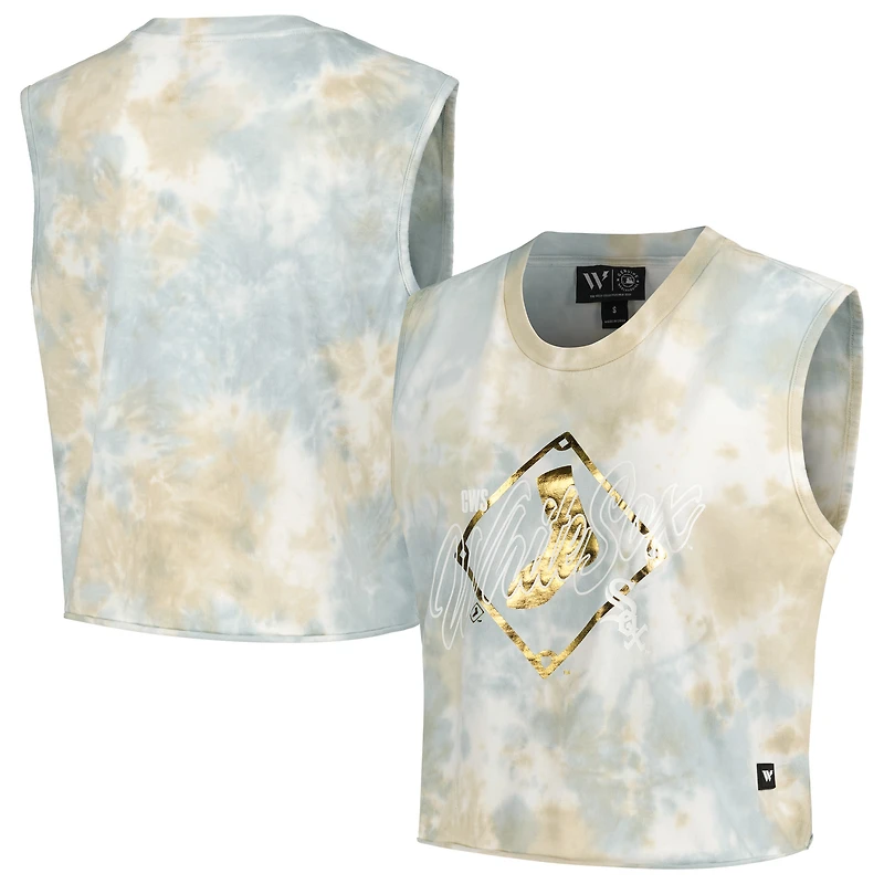 Débardeur délavé White Sox Chicago The Wild Collective pour femme