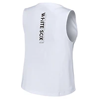 Débardeur à lacets WEAR by Erin Andrews White Chicago Sox pour femme