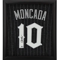 Yoan Moncada Chicago White Sox Autographed Framed Nike City Connect Authentic Jersey Shadowbox