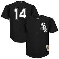 Maillot d'entraînement au bâton en maille noire Mitchell & Ness Paul Konerko des White Sox de Chicago pour jeunes