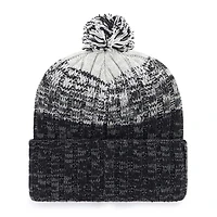 Bonnet en tricot à revers Cascade '47 Black Chicago White Sox pour jeunes avec pompon