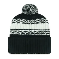 Youth '47  Black Chicago White Sox Polar Vortex Cuffed Knit Hat with Pom