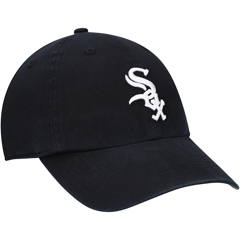 Casquette réglable Clean Up avec logo de l'équipe Black Chicago White Sox '47 pour jeune