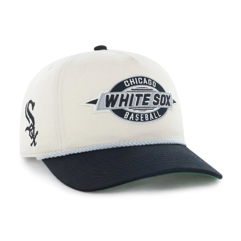 Youth '47 Natural/Black Chicago White Sox Frame Out Hitch Adjustable Hat