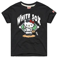 Youth Homage  Charcoal Chicago White Sox Hello Kitty x MLB Tri-Blend T-Shirt