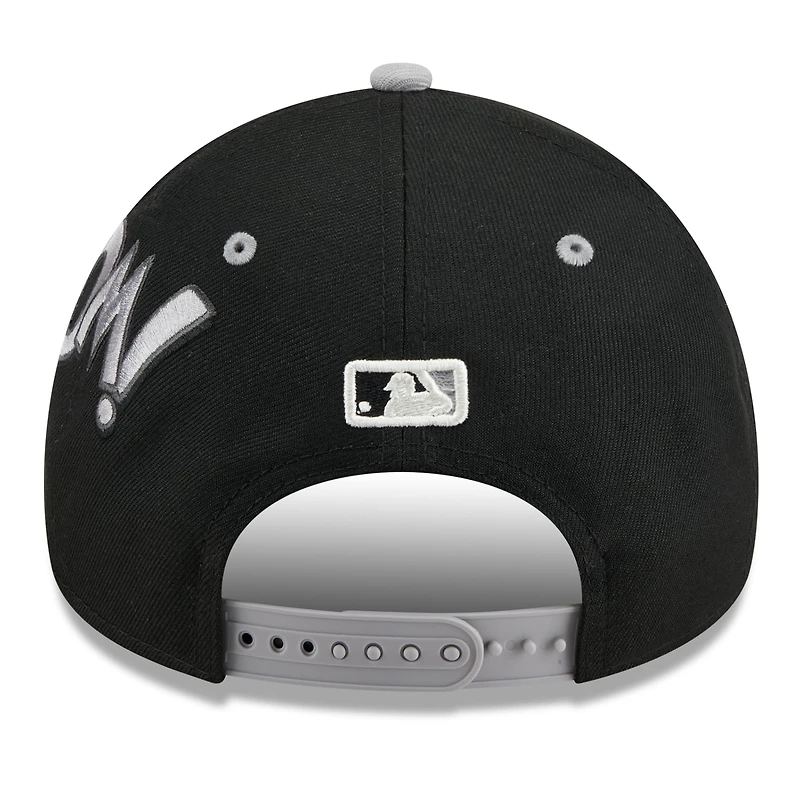 Casquette ajustable New Era noire/grise Chicago White Sox 2025 MLB Players' Weekend 9FORTY