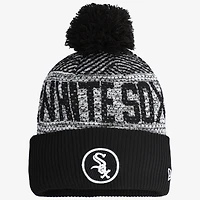 Youth New Era  Black Chicago White Sox 2022 Authentic Collection Sport Cuffed Knit Hat with Pom