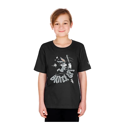 T-shirt New Era noir pour jeunes Chicago White Sox Looney Tunes