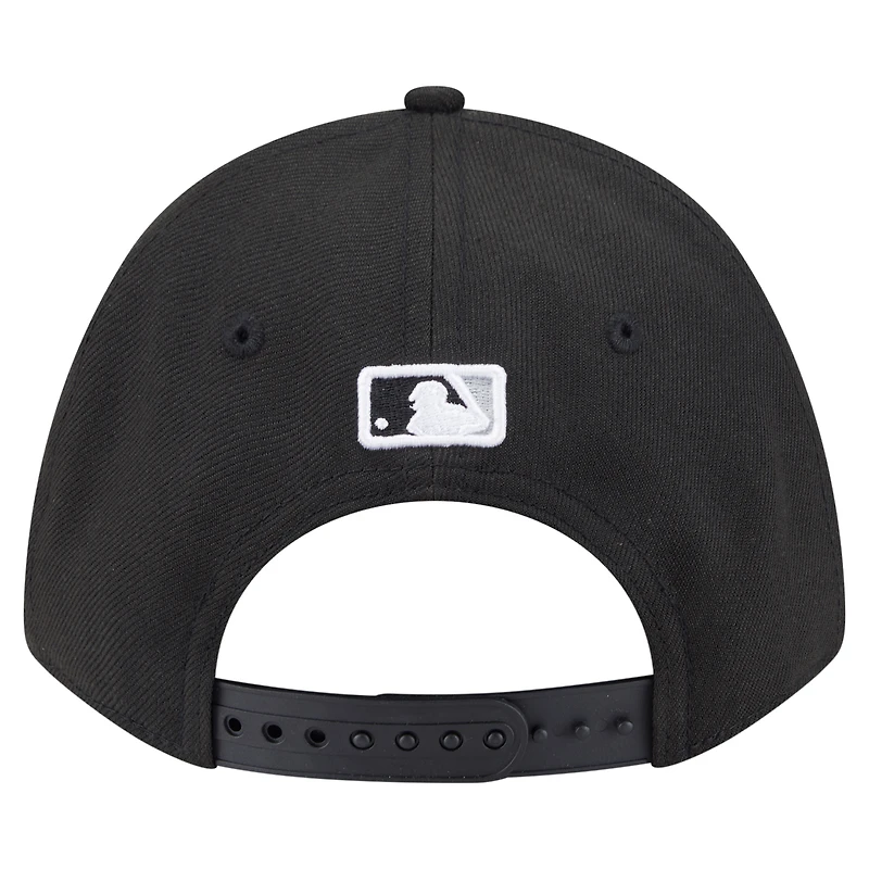 Youth New Era  Black Chicago White Sox  Player Replica 9FORTY Adjustable Hat