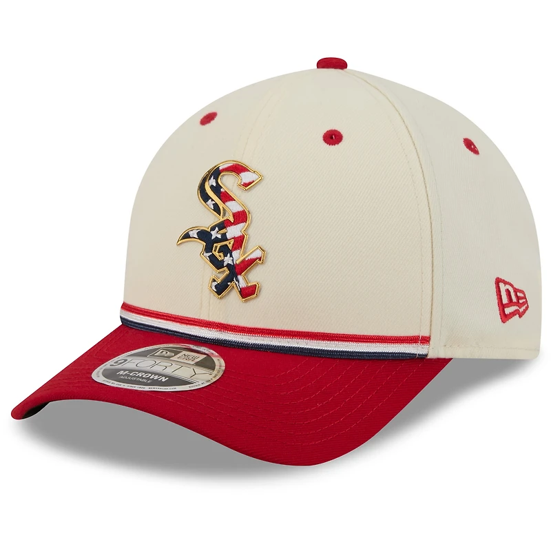 Youth New Era Cream/Red Chicago White Sox USA 250 9FORTY M-Crown Adjustable Hat