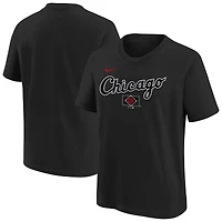 T-shirt Nike noir pour jeune Chicago White Sox 2025 City Connect avec logo