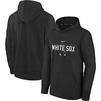 Performance d'avant-match Nike Black Chicago White Sox Authentic Collection pour jeune - Chandail à capuchon