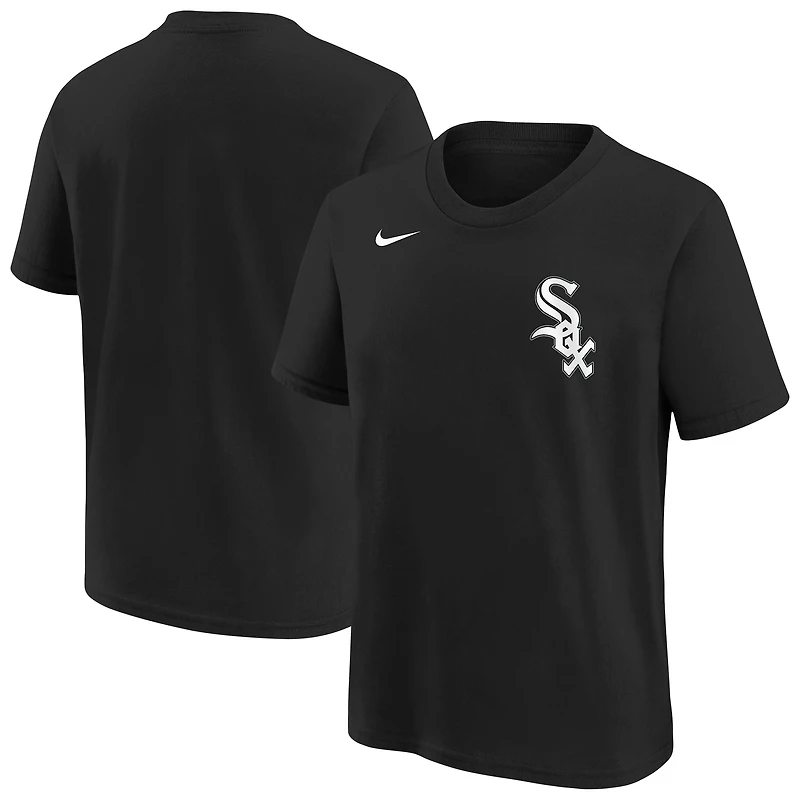 T-shirt Nike noir pour jeunes avec logo Chicago White Sox