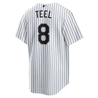Maillot Nike Kyle Teel blanc pour jeunes, réplique domicile des Chicago White Sox