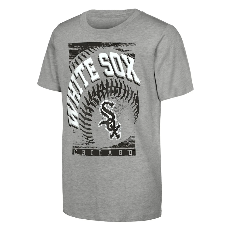 Youth Outerstuff Heather Gray Chicago White Sox Speed Pitch T-Shirt