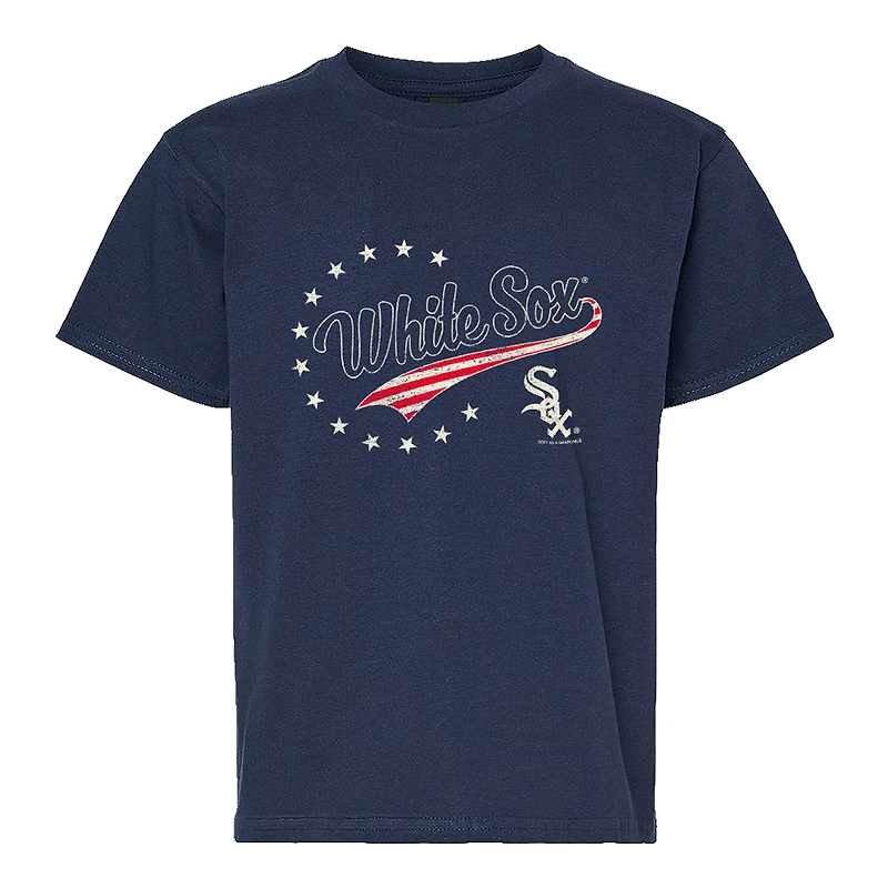 Youth Soft as a Grape Navy Chicago White Sox Americana T-Shirt