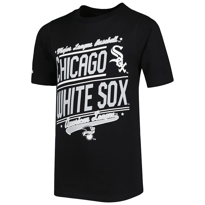 Ensemble de t-shirts pour jeune Stitches Black/White Chicago White Sox Combo