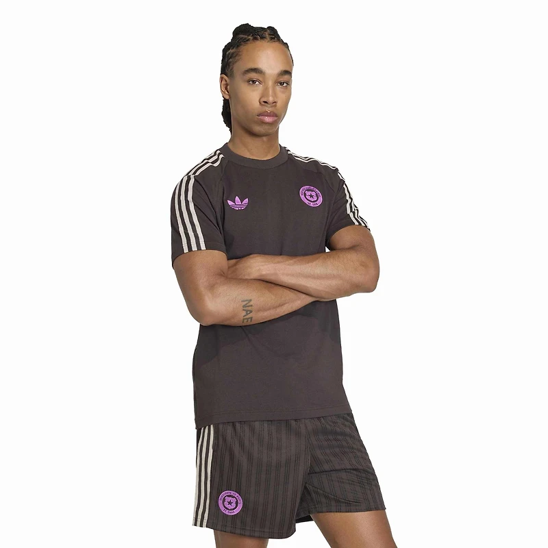 T-shirt adidas Originals marron pour homme, équipe nationale du Chili