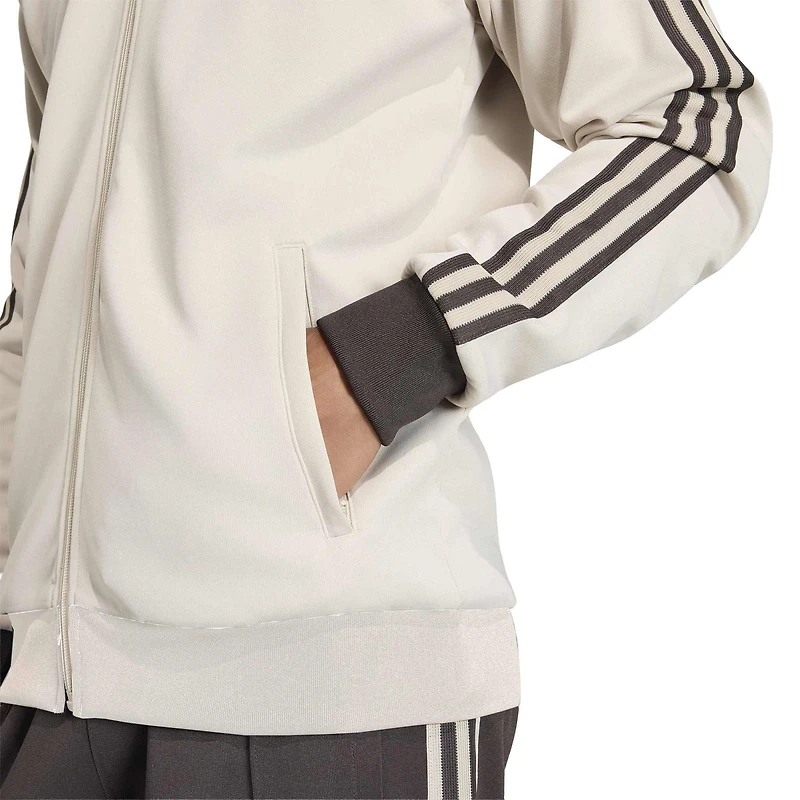 Veste de survêtement zippée adidas Originals kaki pour homme, modèle Chili National Team.