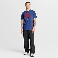 Men's Nike Heather Blue Chinese Taipei Baseball 2026 World Classic Stacked Tri-Blend T-Shirt