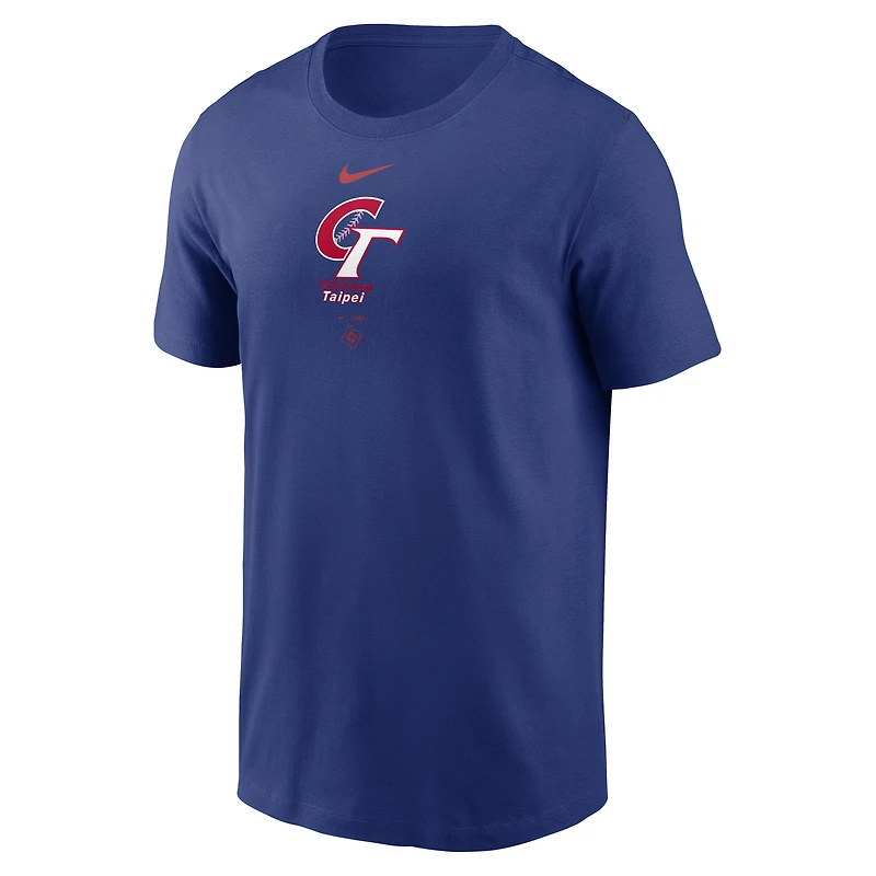 Men's Nike Royal Chinese Taipei Baseball 2026 World Classic Wordmark T-Shirt