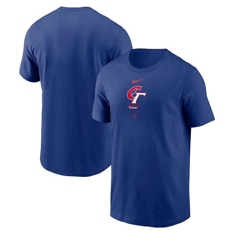 Men's Nike Royal Chinese Taipei Baseball 2026 World Classic Wordmark T-Shirt