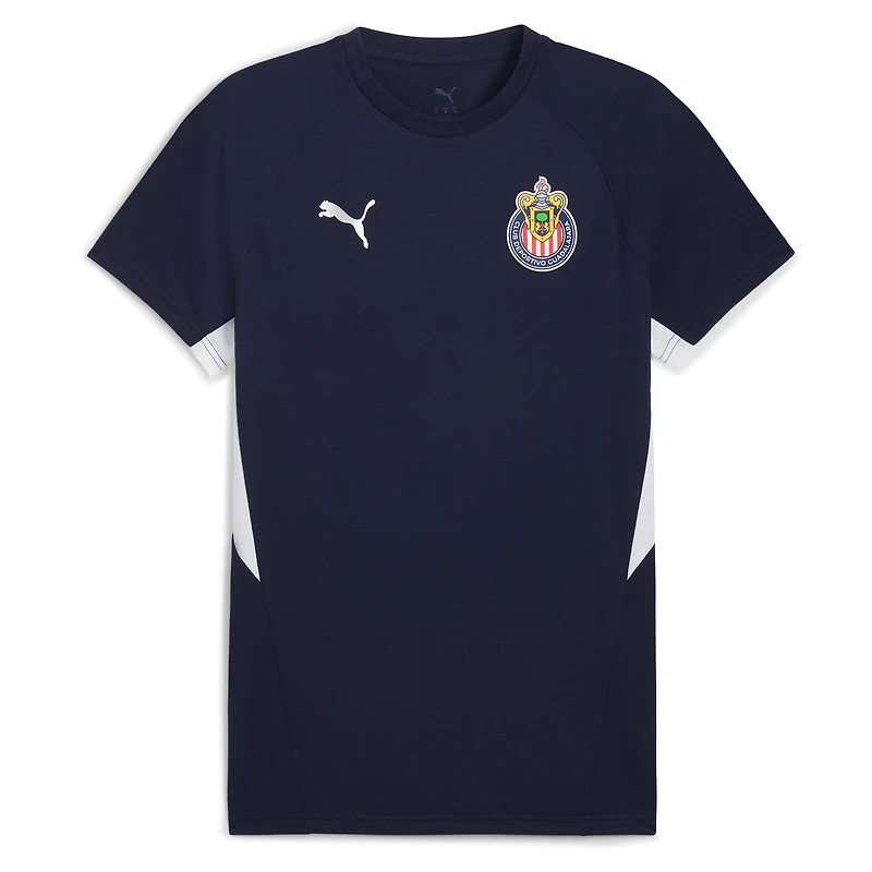 Men's Puma  Navy Chivas Evostripe dryCELL Raglan T-Shirt