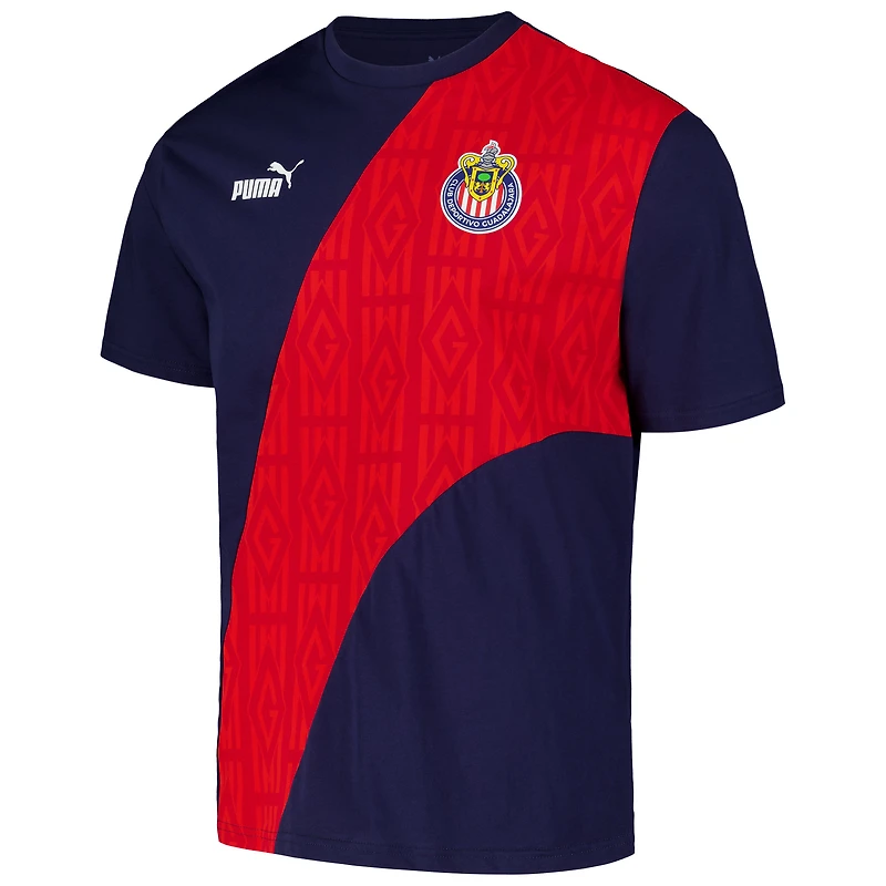 T-shirt Puma Chivas ftblCulture bleu marine pour hommes