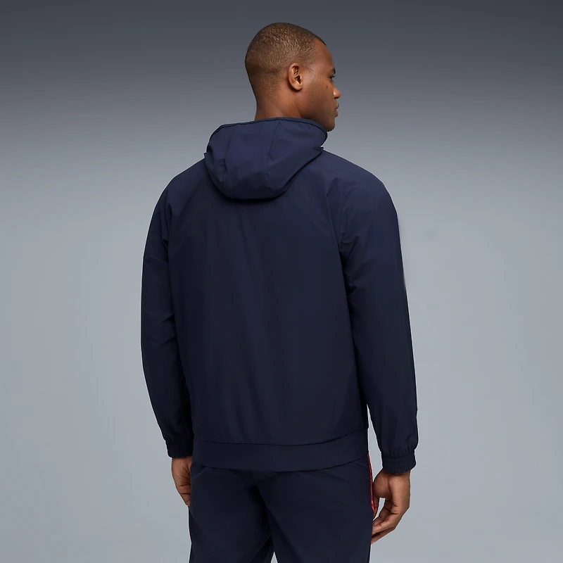 Men's Puma Navy Chivas Woven PUMATECH WindCELL Full-Zip Raglan Jacket