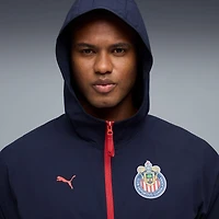 Men's Puma Navy Chivas Woven PUMATECH WindCELL Full-Zip Raglan Jacket