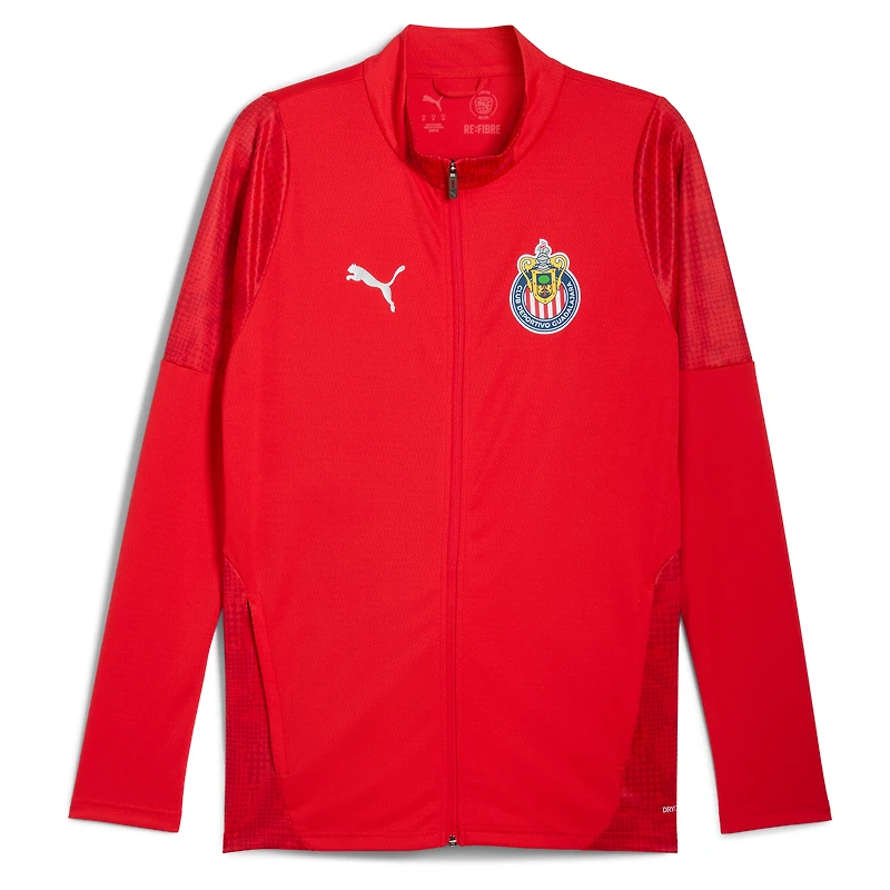 Veste d'entraînement zippée Puma Red Chivas 2025/26 dryCELL pour homme